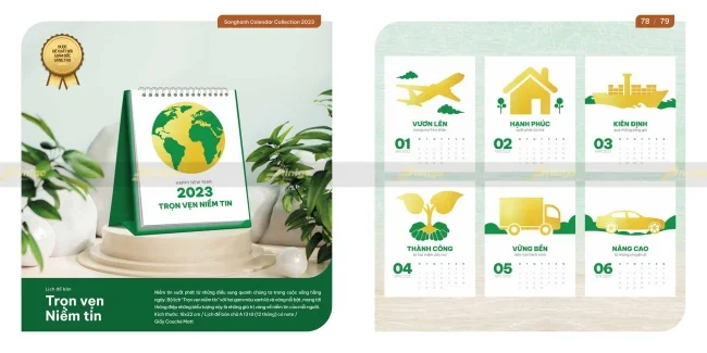 Bộ sưu tập lịch tết Song Hành 2025 chất lượng vượt trội, giá tận xưởng
