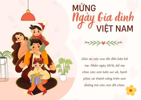   Top 20+ mẫu thiệp chúc mừng ngày Gia đình Việt Nam đẹp