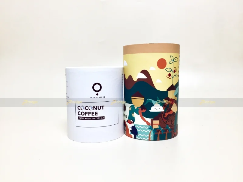 Printgo thiết kế và in bộ hộp đựng cà phê của Drops Coffee mang phong cách trẻ trung, năng động