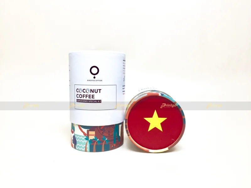 Printgo thiết kế và in bộ hộp đựng cà phê của Drops Coffee mang phong cách trẻ trung, năng động