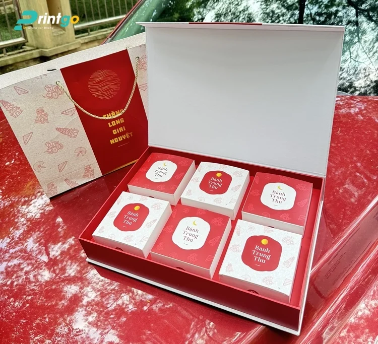 Printgo trình làng bộ hộp bánh trung thu Lăn Box Bakery trọn vị yêu thương