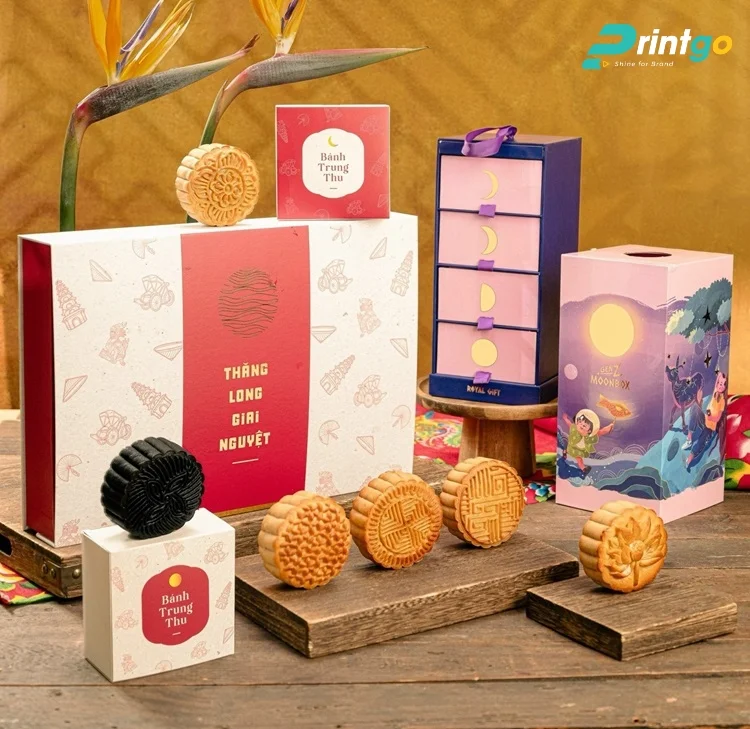 Printgo trình làng bộ hộp bánh trung thu Lăn Box Bakery trọn vị yêu thương