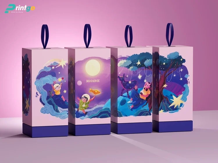 Printgo trình làng bộ hộp bánh trung thu Lăn Box Bakery trọn vị yêu thương