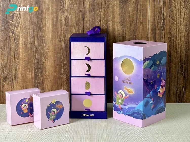 Printgo trình làng bộ hộp bánh trung thu Lăn Box Bakery trọn vị yêu thương