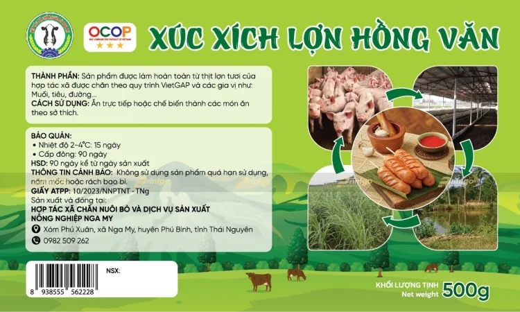 Sản phẩm nông nghiệp của HTX Nga My được marketing chuyên nghiệp cùng Printgo, Mgo