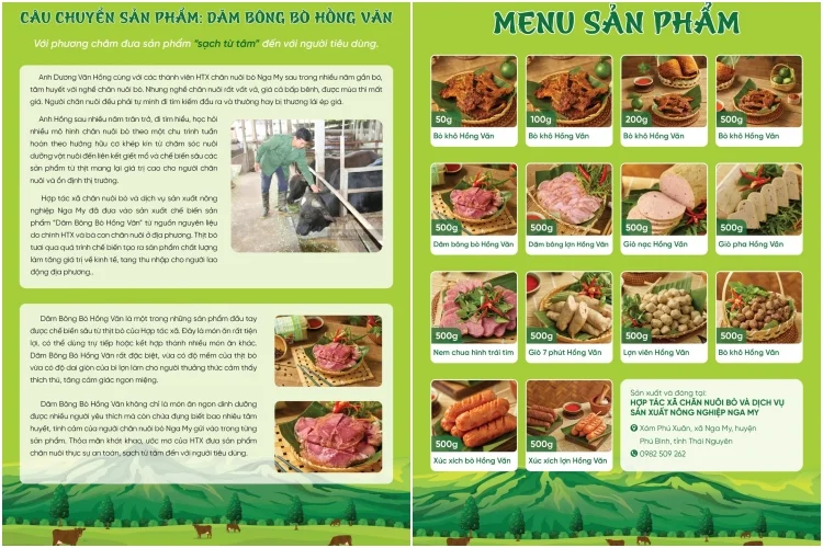 Sản phẩm nông nghiệp của HTX Nga My được marketing chuyên nghiệp cùng Printgo, Mgo