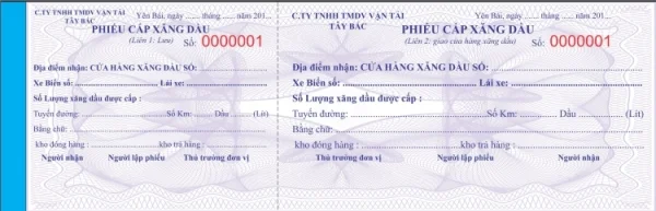 TOP 10 mẫu phiếu cấp xăng dầu được sử dụng phổ biến hiện nay