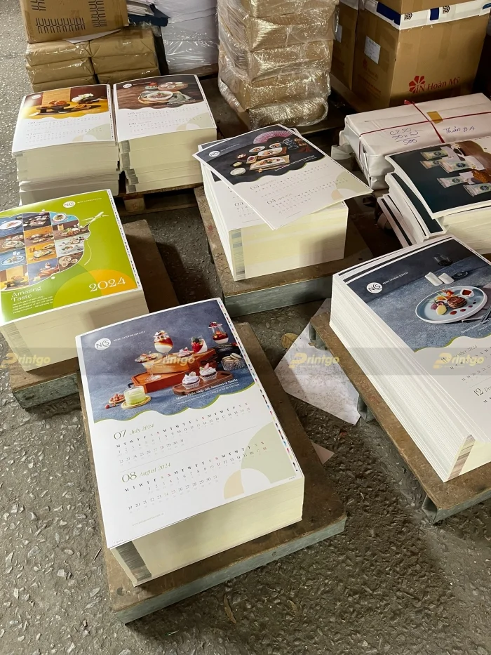 Noibai Catering Services và Printgo: Bộ lịch Tết đem sắc Xuân gõ cửa doanh nghiệp