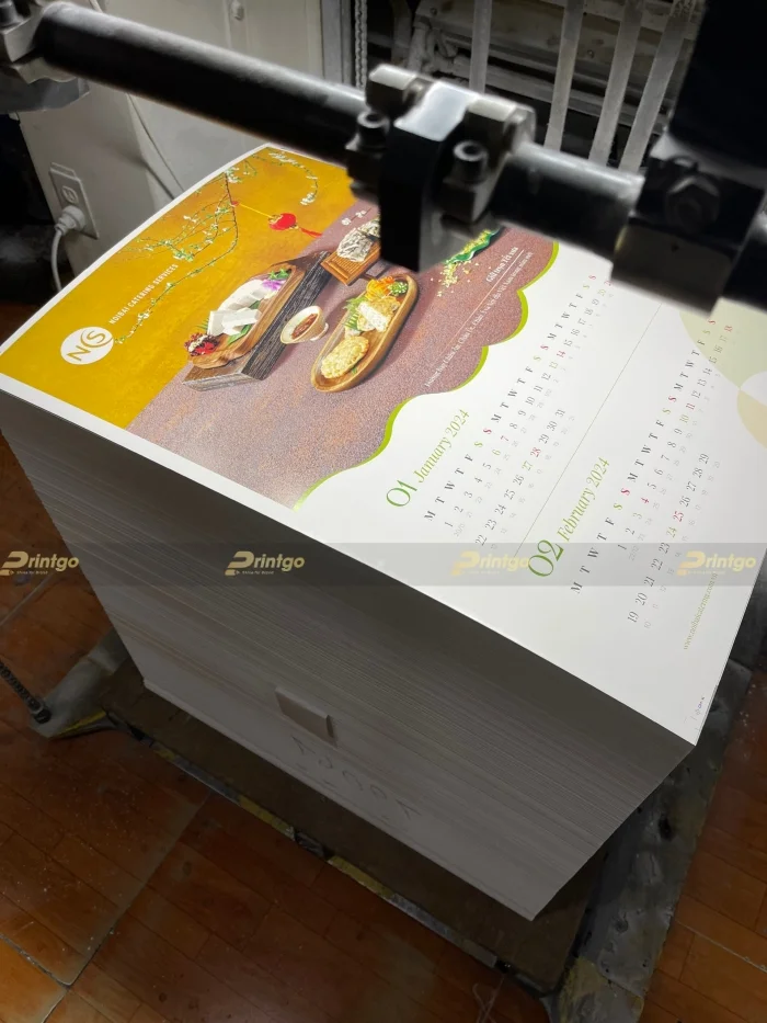Noibai Catering Services và Printgo: Bộ lịch Tết đem sắc Xuân gõ cửa doanh nghiệp