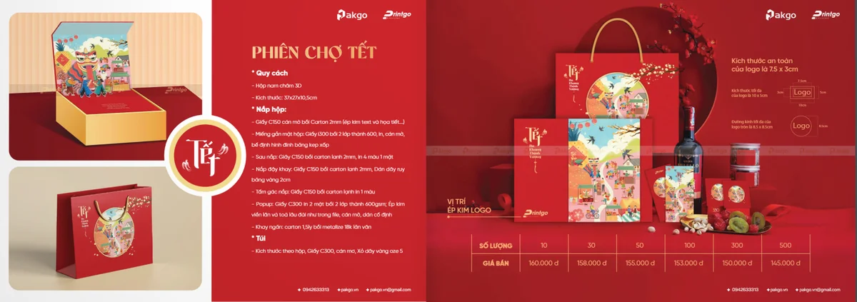 Sỉ, lẻ hộp đựng quà tết có sẵn 2025 trên toàn quốc