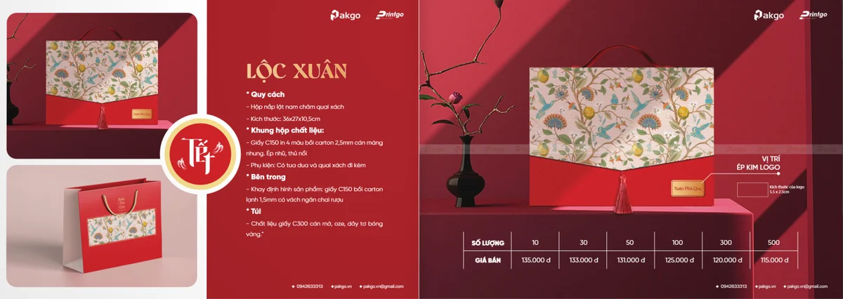 Sỉ, lẻ hộp đựng quà tết có sẵn 2025 trên toàn quốc