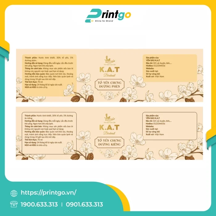 K.A.T Birdnest và Printgo: Thay đổi diện mạo, khoác lên màu áo mới cho yến sào thượng hạng