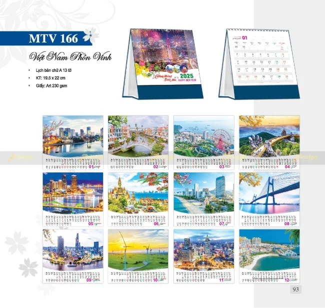 Bộ sưu tập Lịch tết Mỹ Thuật Việt 2025 thiết kế ấn tượng, giá tốt nhất thị trường