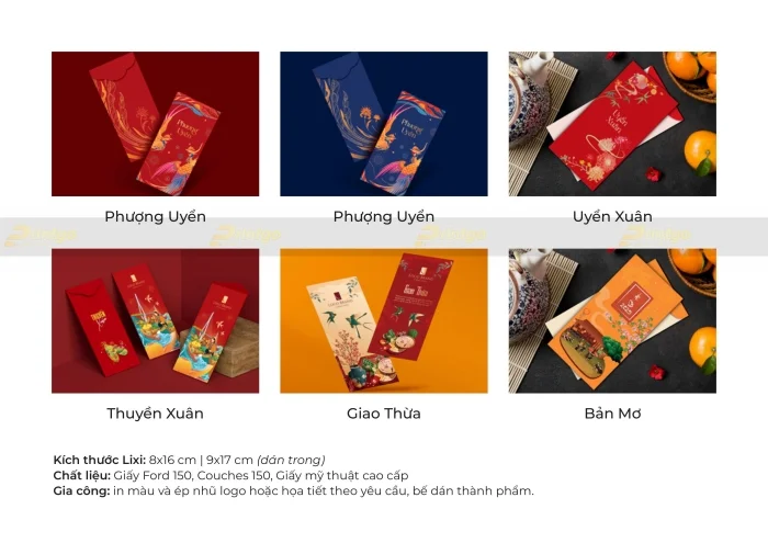 Bộ sưu tập lì xì tết 