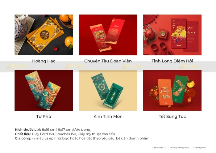 Bộ sưu tập lì xì tết 