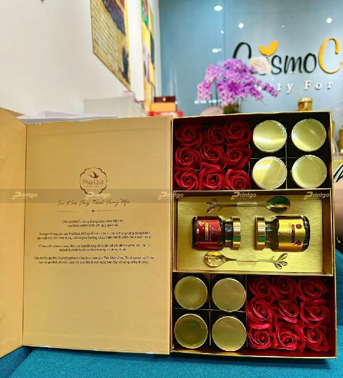 Một số hình ảnh chụp thực tế sản phẩm hộp yến Phú Quý
