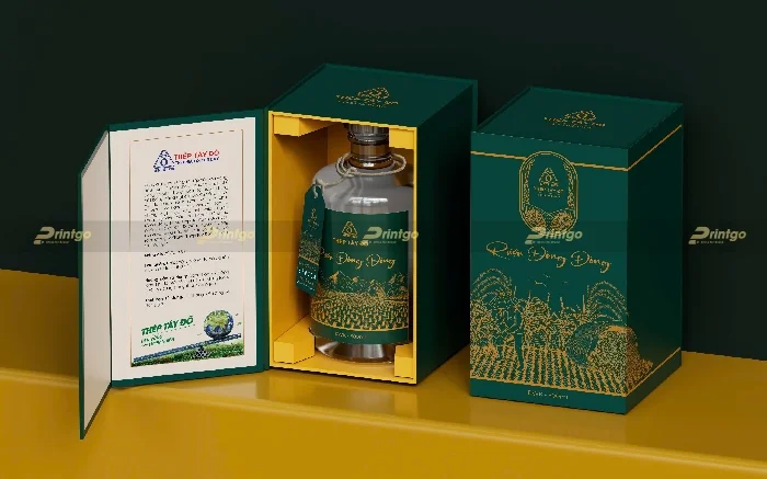 Hộp đựng rượu Thép Tây Đô mang dấu ấn thương hiệu