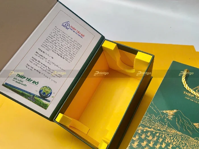 dự án thiết kế và in hộp đựng rượu Thép Tây Đô