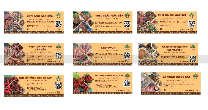 Printgo thiết kế nhận diện thương hiệu Thịt sấy Lèo Thuý đậm chất Tây Bắc