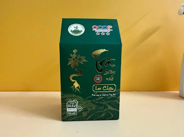 Thiết kế và in ấn hộp giấy Sâm núi Lai Châu