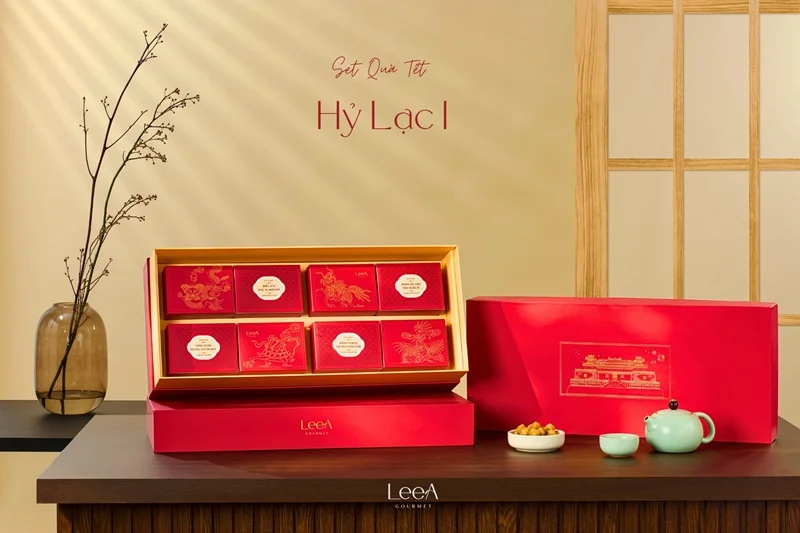 Dự án thiết kế và in hộp quà tết LeeA.Cake 2025