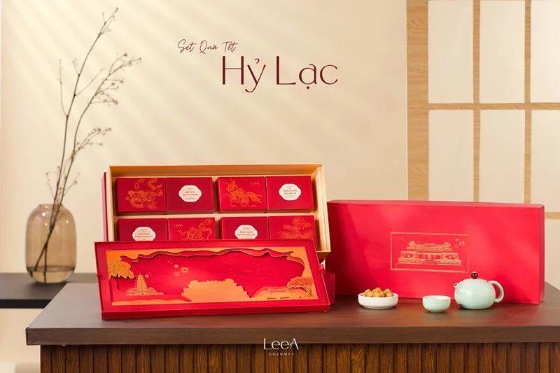 Dự án thiết kế và in hộp quà tết LeeA.Cake 2025