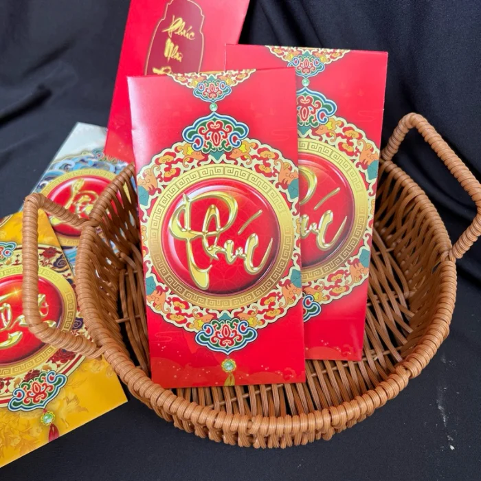 Bao lì xì chữ Phúc - Biểu tượng may mắn trong dịp Tết Nguyên Đán