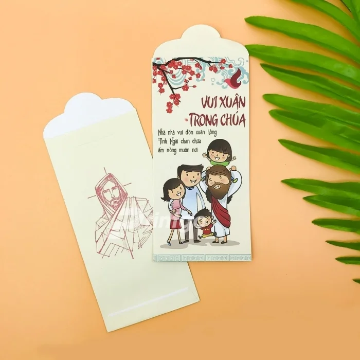 Bao lì xì công giáo - Những mẫu thiết kế độc đáo mang đến phước lành cho năm mới