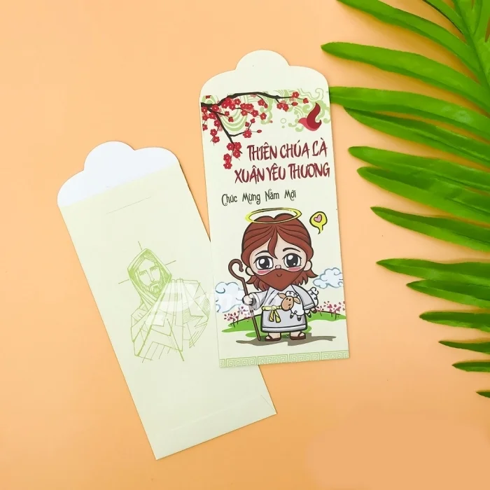 Bao lì xì công giáo - Những mẫu thiết kế độc đáo mang đến phước lành cho năm mới