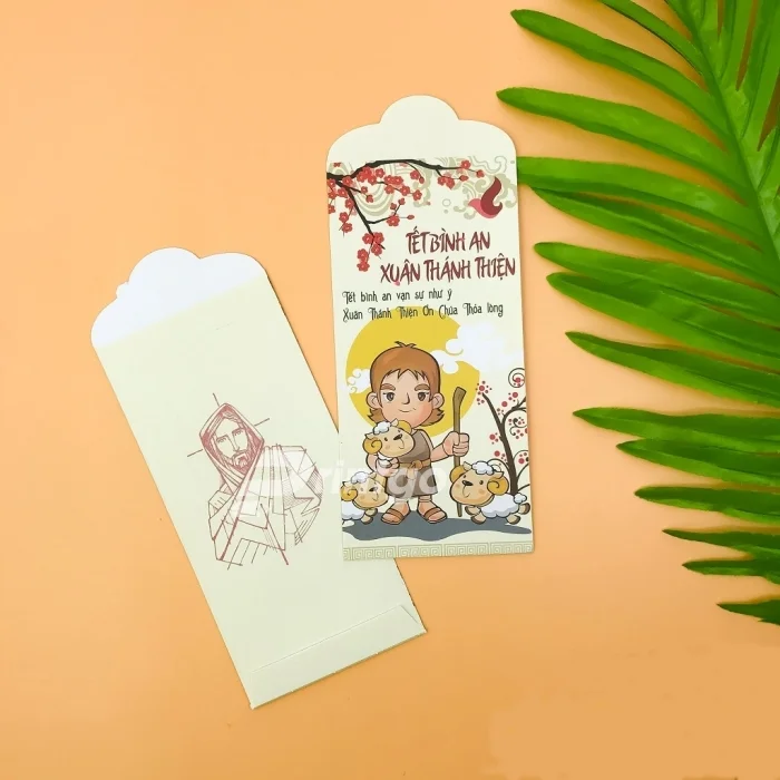 Bao lì xì công giáo - Những mẫu thiết kế độc đáo mang đến phước lành cho năm mới