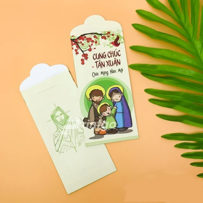 Bao lì xì công giáo - Những mẫu thiết kế độc đáo mang đến phước lành cho năm mới