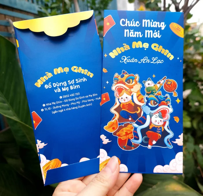 Tổng hợp các mẫu bao lì xì màu xanh đẹp, độc đáo cho năm mới 2025