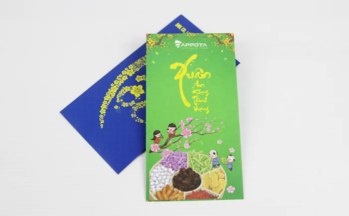 Tổng hợp các mẫu bao lì xì màu xanh đẹp, độc đáo cho năm mới 2025