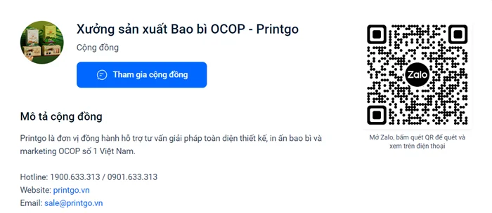 Khám phá danh sách cộng đồng nhóm zalo của Printgo - Kết nối và thành công