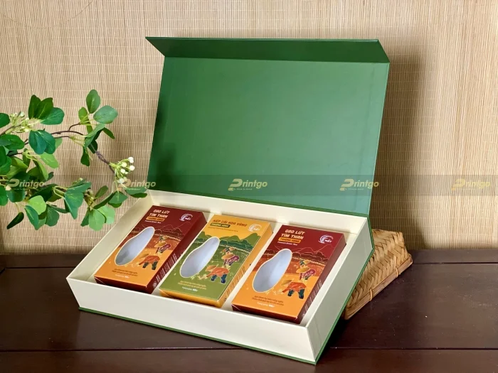 Dự án thiết kế và in hộp đựng gạo Mẩy cao cấp