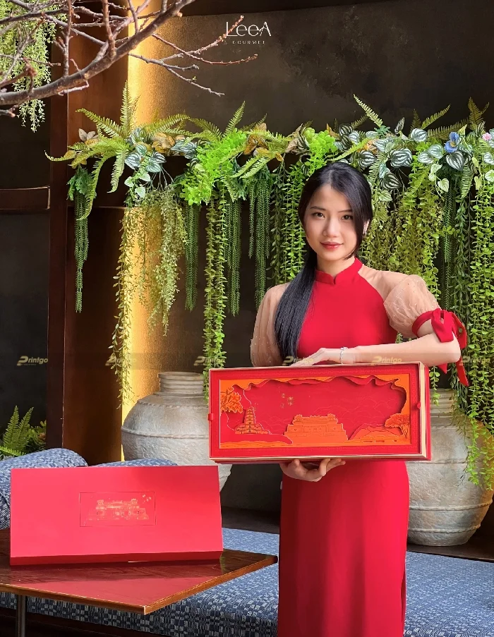 Dự án thiết kế và in hộp quà tết LeeA.Cake 2025 | Printgo