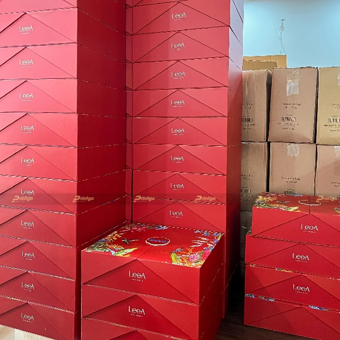 Dự án thiết kế và in hộp quà tết LeeA.Cake 2025 | Printgo