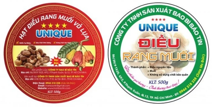 In tem hạt điều chuyên nghiệp - Giải pháp quảng bá hiệu quả cho sản phẩm