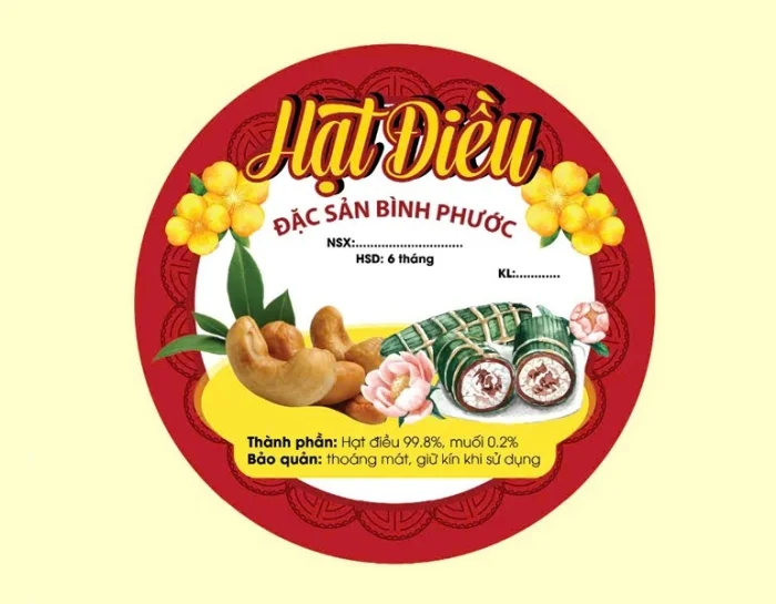In tem hạt điều chuyên nghiệp - Giải pháp quảng bá hiệu quả cho sản phẩm