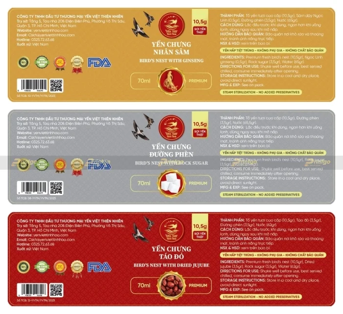 In tem yến sào, tem dán hũ yến - Giá rẻ, lấy ngay trong ngày