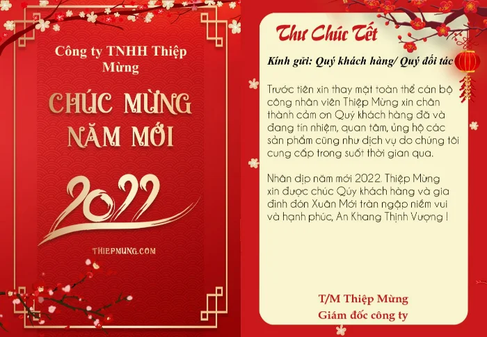 Tổng hợp 1000+ mẫu thiệp chúc mừng năm mới công ty ấn tượng, độc đáo