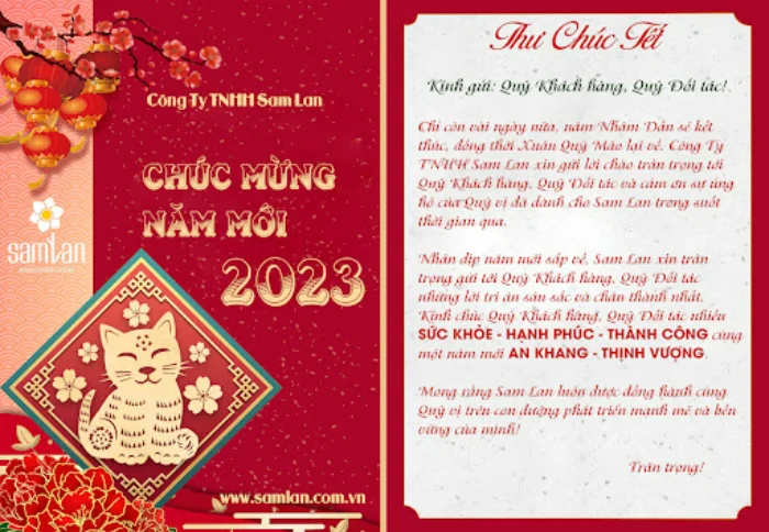 Tổng hợp 1000+ mẫu thiệp chúc mừng năm mới công ty ấn tượng, độc đáo