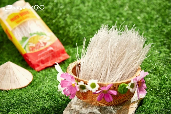 Dự án thiết kế bộ bao bì dự thi chứng nhận OCOP Miến dong Bình Liêu