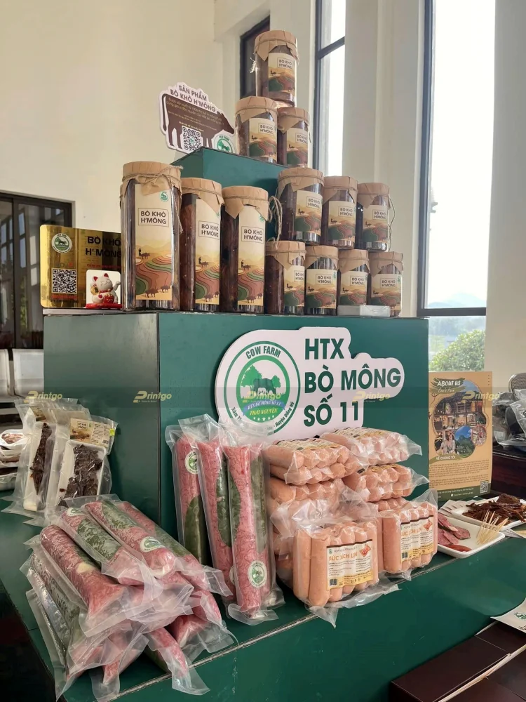 Cow Farm Thái Nguyên và Printgo: Thiết kế và in ấn bao bì Bò khô H'Mông đăng ký dự thi chứng nhận OCOP