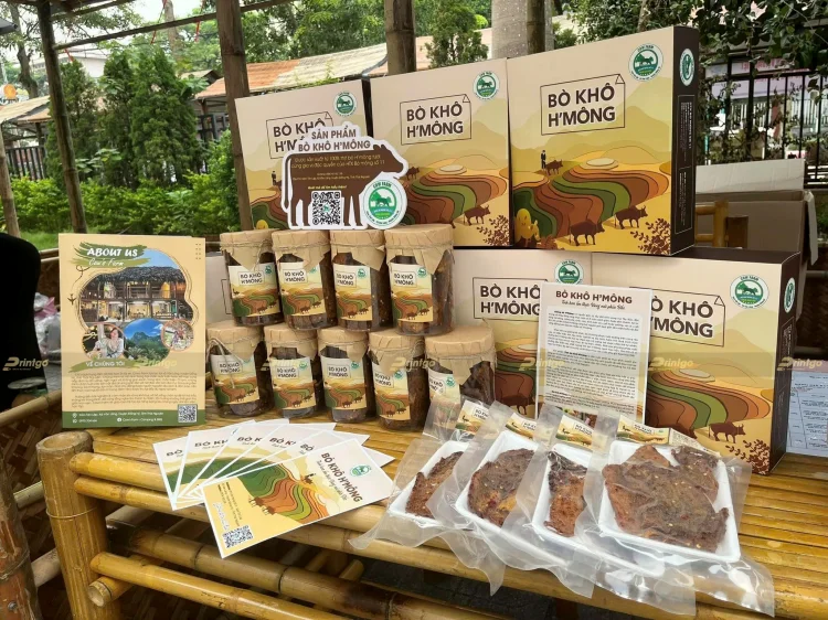 Cow Farm Thái Nguyên và Printgo: Thiết kế và in ấn bao bì Bò khô H'Mông đăng ký dự thi chứng nhận OCOP