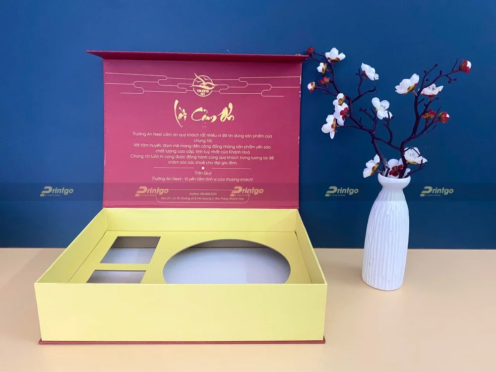 Dự án in ấn hộp đựng yến sào Trường An