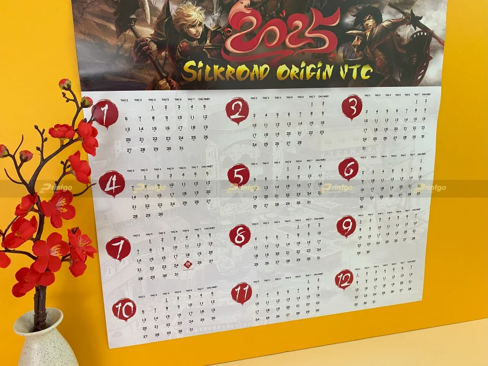 Dự án in ấn lịch Tết VTC Game