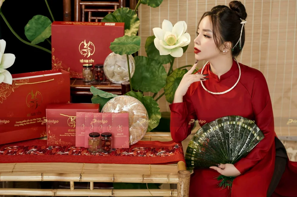 Dự án thiết kế và in ấn hộp đựng yến sào Hà Gia Yến | Printgo