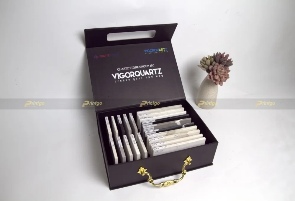 Dự án thiết kế và in hộp đựng gạch men Vigorquartz
