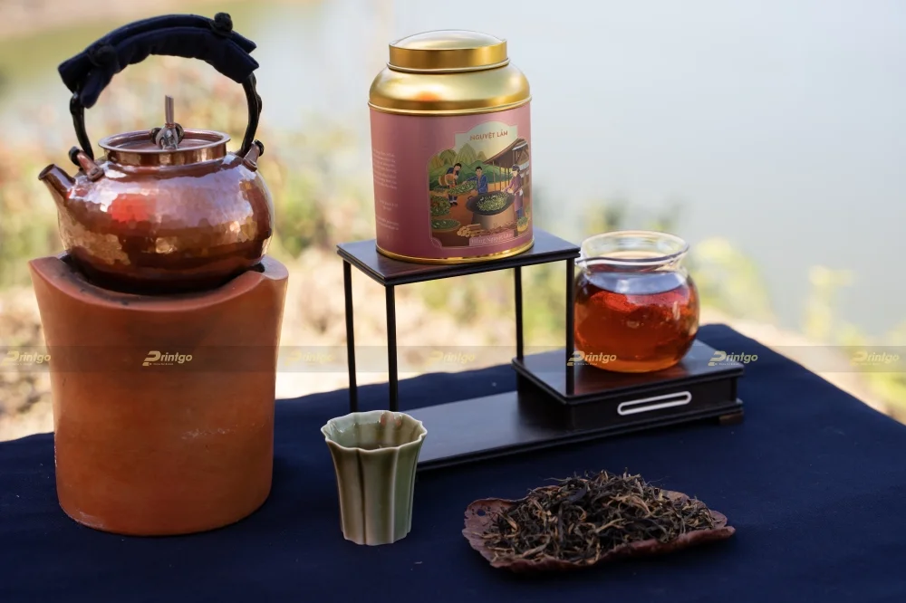 Dự án thiết kế và in hộp đựng trà Nguyệt Lãm